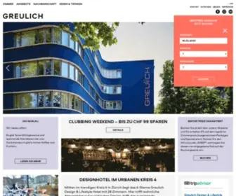 Greulich.ch(Puristisches Design trifft wohnliche Atmosphäre) Screenshot