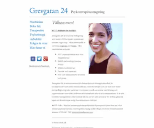 Grevgatan24.se(Grevgatan 24 psykoterapimottagning) Screenshot