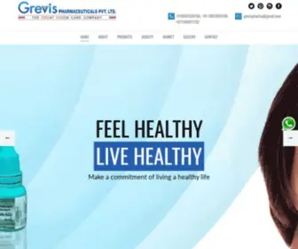 Grevispharma.com(Eye Drops Franchise Company) Screenshot