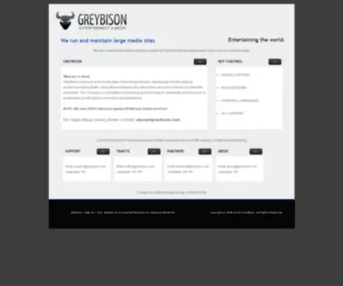Greybison.com(Entertainment & media) Screenshot