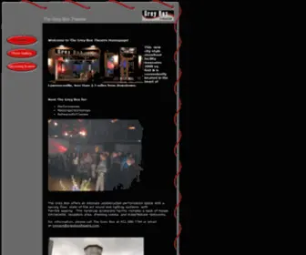 Greyboxtheatre.com(Greyboxtheatre) Screenshot