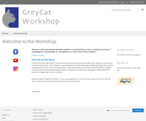 Greycatworkshop.com(GCW Home) Screenshot