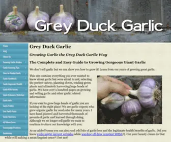 Greyduckgarlic.com(The Complete Guide to Growing Gorgeous Garlic from Seed) Screenshot