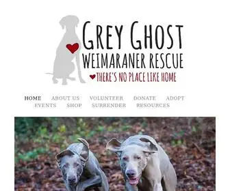 Greyghostrescue.org(Grey Ghost Weimaraner Rescue) Screenshot