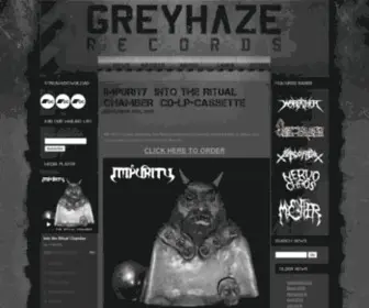 Greyhazerecords.com(Greyhaze Records) Screenshot