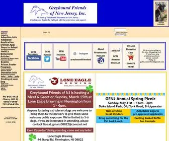 Greyhoundfriendsnj.org(Greyhound Friends of NJ) Screenshot