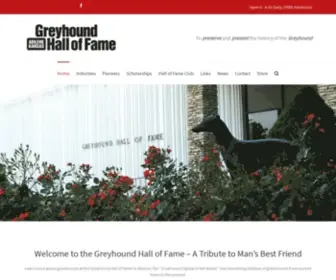 Greyhoundhalloffame.com(Preserving the Memories) Screenshot