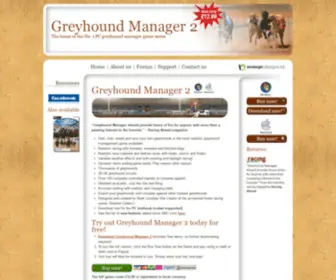 Greyhoundmanager.com(Greyhound Manager 2) Screenshot