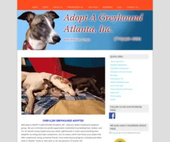Greyhounds2.org(Adopt a Greyhound Atlanta) Screenshot