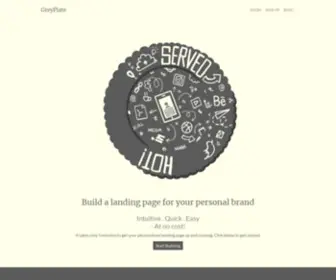 Greyplate.com(Build personalised landing pages) Screenshot