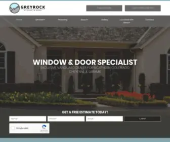 Greyrockwindow.com(Greyrock Window & Door) Screenshot