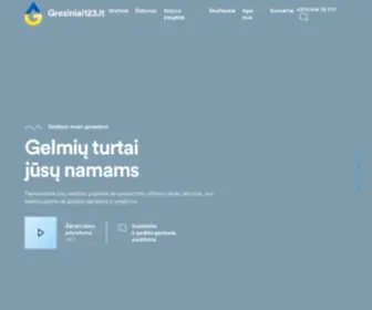 Greziniai123.lt(97 % klientų mus renkasi dėl kokybės. Ilgaamžiai vandens ir geoterminiai gręžiniai) Screenshot