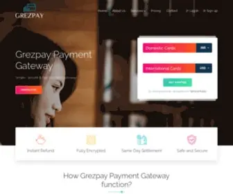 Grezpay.com(Grezpay providing online payment gateway services which) Screenshot