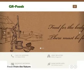 Grfoods.in(GR FOODS) Screenshot