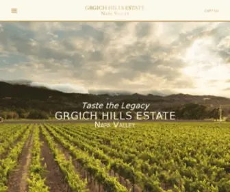 Grgich.com(Grgich Hills Estate) Screenshot
