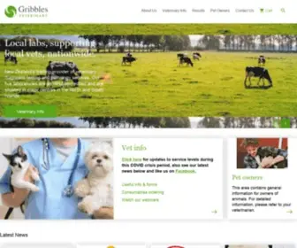 Gribblesvets.co.nz(Gribbles Veterinary) Screenshot