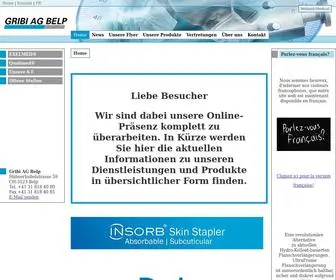 Gribi.ch(Gribi AG Belp) Screenshot