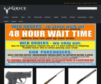 Gricegunshop.com(Grice Gun Shop) Screenshot