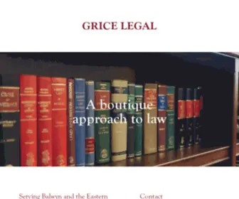 Gricelegal.com.au(Grice Legal) Screenshot