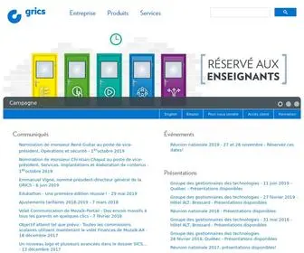 Grics.ca(Solutions logicielles au service de l’éducation au Québec) Screenshot