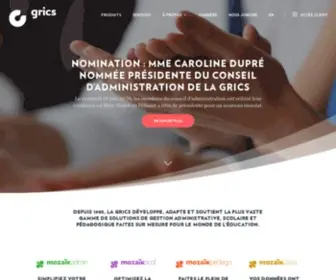 Grics.qc.ca(Solutions logicielles au service de l’éducation au Québec) Screenshot