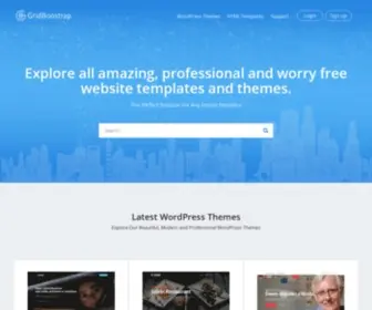 Gridbootstrap.com(Professional, Stunning and Beautiful Design Web Templates) Screenshot