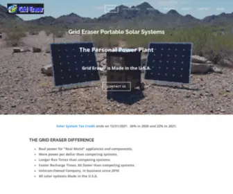 Grideraser.com(Made in the USA Solar Generator) Screenshot