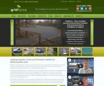 Gridforce.co.uk(Ground reinforcement company) Screenshot