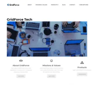 Gridforcetech.com(Reliable Tools and Support) Screenshot