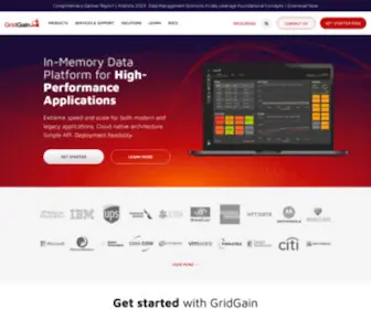Gridgain.com(Extreme Speed and Scale for Data) Screenshot