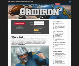 Gridiron3.com(Gridiron) Screenshot