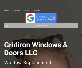 Gridironwindowsanddoors.com(Our Mission) Screenshot