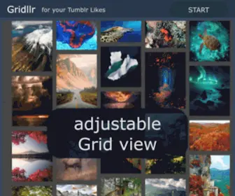 Gridllr.com(Tumblr Likes Grid) Screenshot