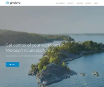 Gridprosoftware.com(Integrated workload control for Microsoft Clouds) Screenshot