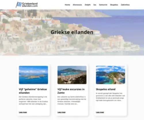 Griekenlandeilanden.com(Alle info over de Griekse eilanden) Screenshot