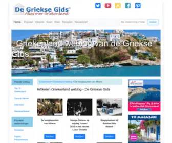 Grieksegids.com(Het Griekenland weblog van de Griekse Gids) Screenshot