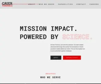 Grierforensics.com(Grier Forensics) Screenshot