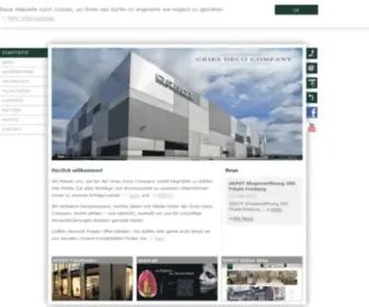 Gries-Deco-Company.com(Wichtiges & Wissenswertes zum Unternehmen) Screenshot