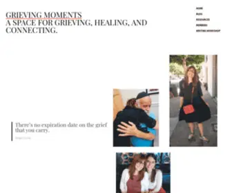 Grievingmoments.com(A space for grieving) Screenshot