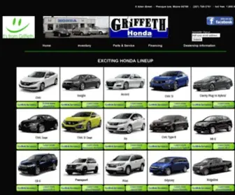 Griffethhonda.com(Find great deals at Griffeth Honda in Presque Isle) Screenshot