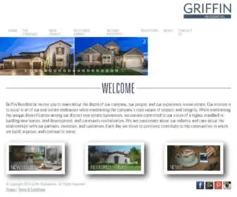Griffin-Residential.com(Real Estate Development) Screenshot