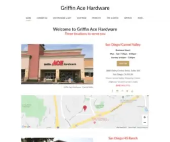 Griffinace.com(Griffin Ace Hardware) Screenshot