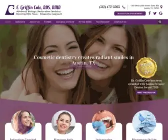 Griffincole.com(Dentist Austin TX) Screenshot