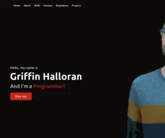 Griffinhalloran.com(Personal Portfolio Website) Screenshot