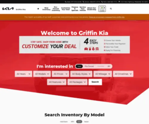 Griffinkia.com(New and Used Cars) Screenshot