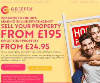 Griffinproperty.co(The UK's Leading Online Estate Agents) Screenshot