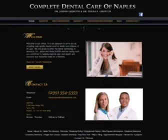 Griffithdentistry.com(Complete Dental Care of Naples) Screenshot