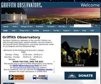 Griffithobservatory.org(Griffith observatory) Screenshot