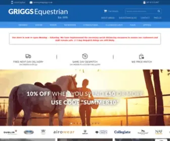 Griggsequestrian.co.uk(Horse Equipment & Equestrian Clothing) Screenshot