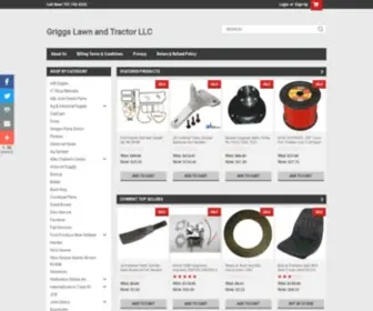 Griggslawnandtractor.com(Tractor And Mower Parts) Screenshot